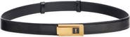 Saint Laurent Cassandre Leather Belt