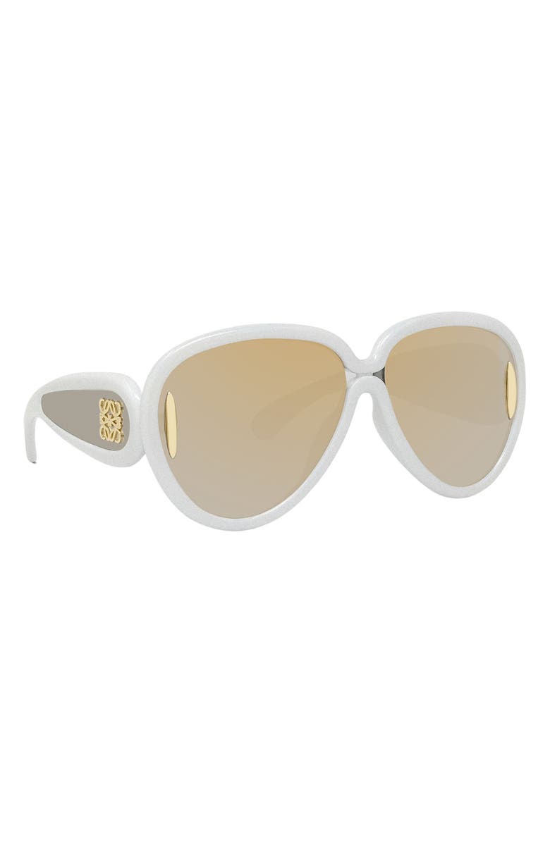 Loewe x Paula's Ibiza 65mm Oversize Pilot Sunglasses, Alternate, color, 