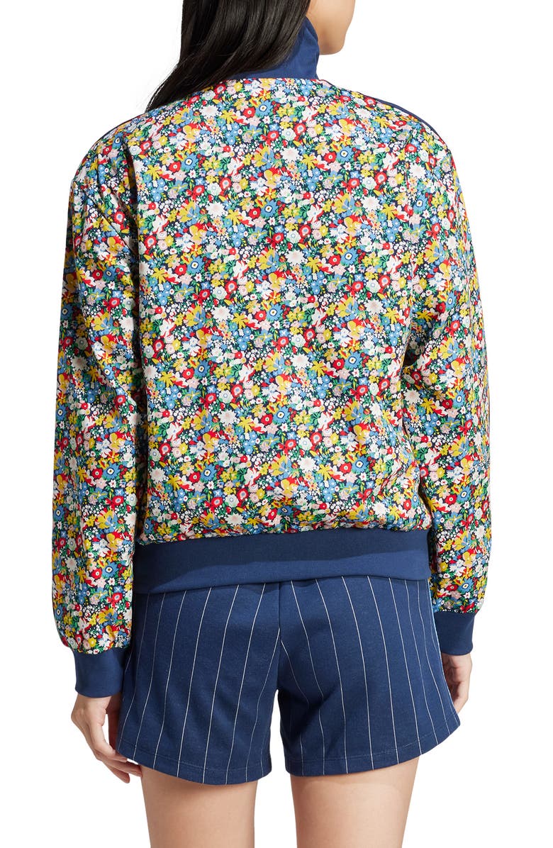 adidas Originals x Liberty London Cotton Twill Track Jacket, Alternate, color, Multicolor/ Night Indigo