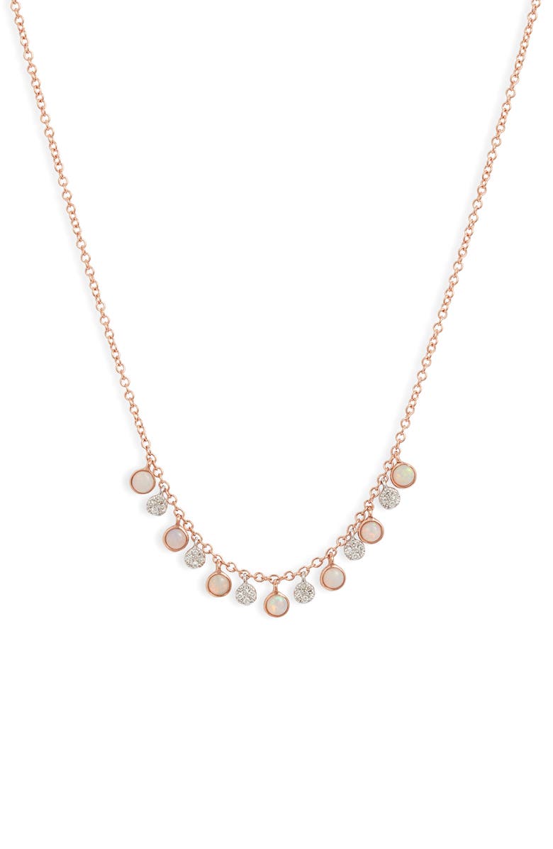 Meira T Opal & Diamond Shaker Necklace, Main, color,