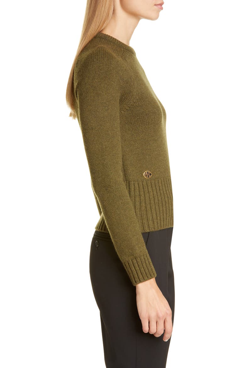 Logo Monogram Cashmere Sweater, Alternate, color, SPRUCE