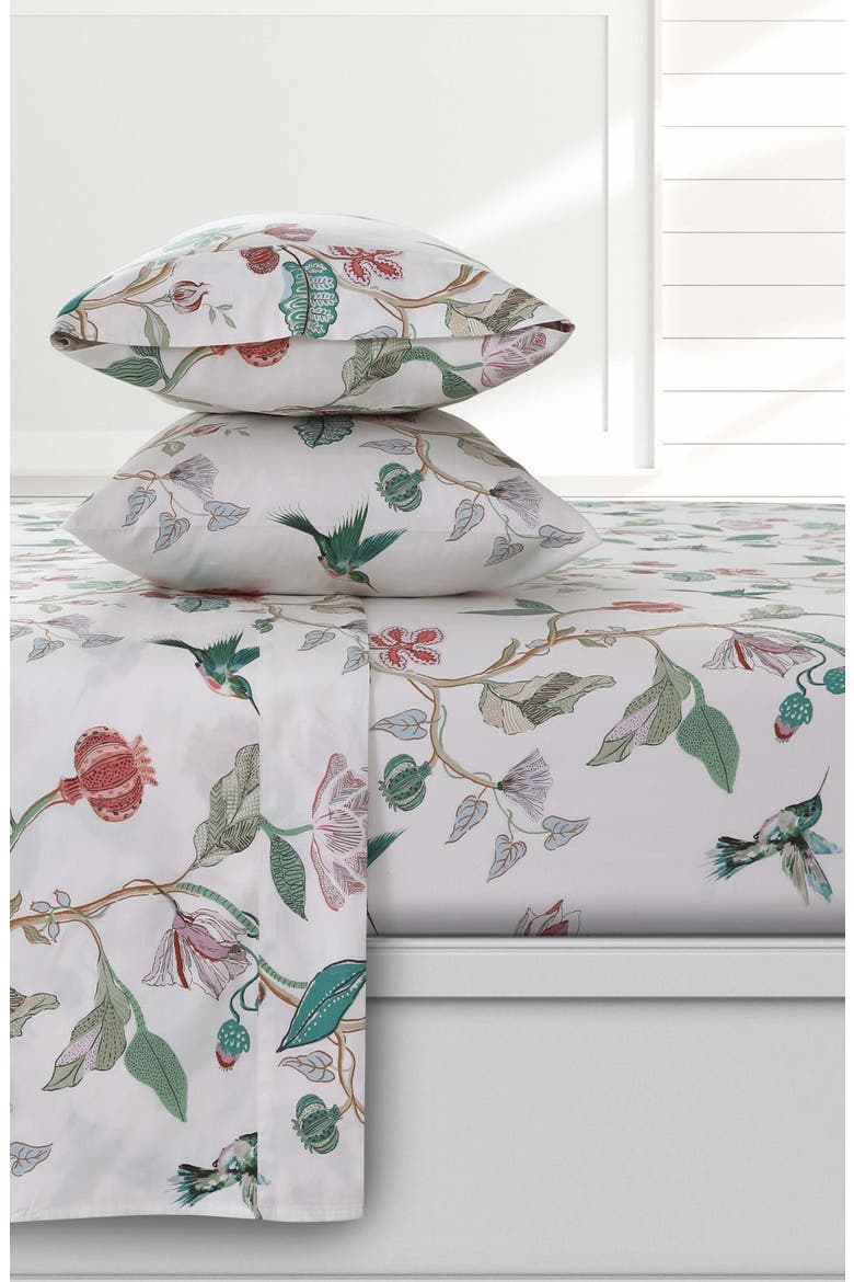 300 Thread Count Organic Cotton Sheet Set, Main, color, GREEN