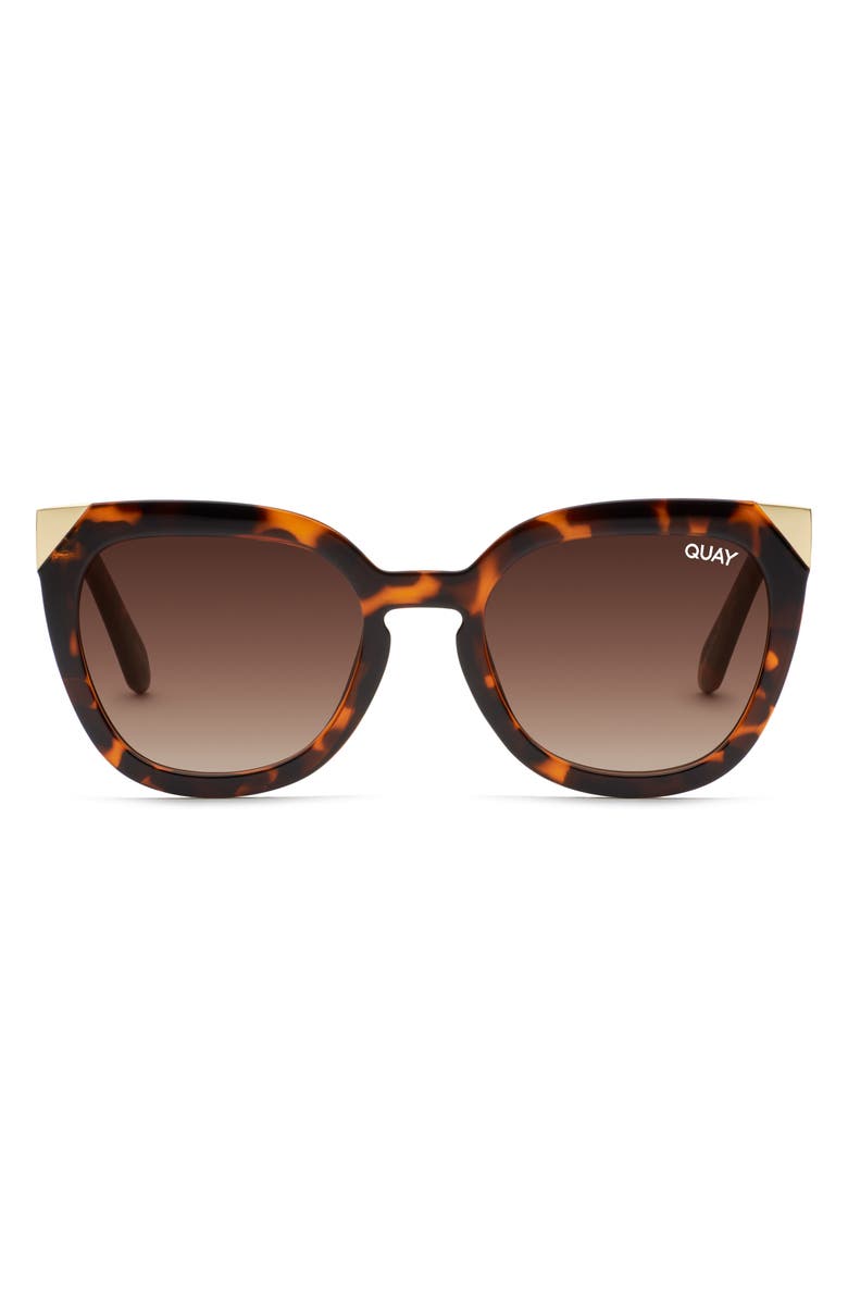 QUAY Noosa Metal 50mm Gradient Cat Eye Sunglasses, Main, color, 