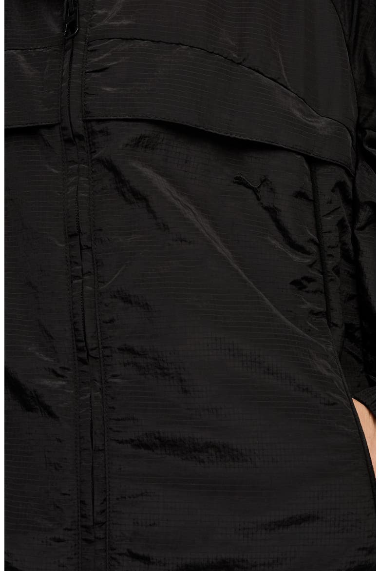 CLRT Hooded Ripstop Jacket, Alternate, color, PUMA BLACK