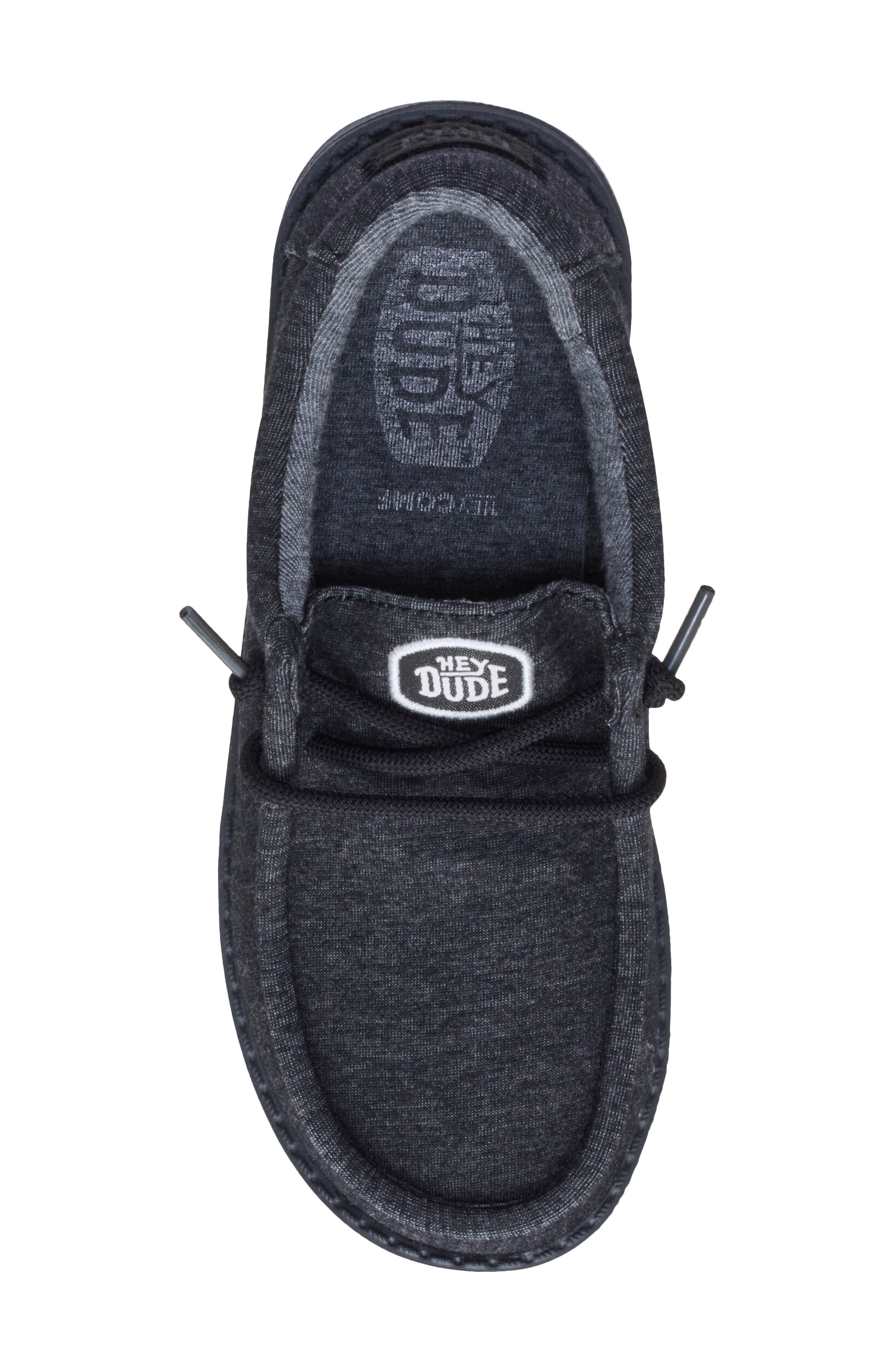 Kids' Wally Stretch Jersey Slip-On, Alternate, color, BLACK