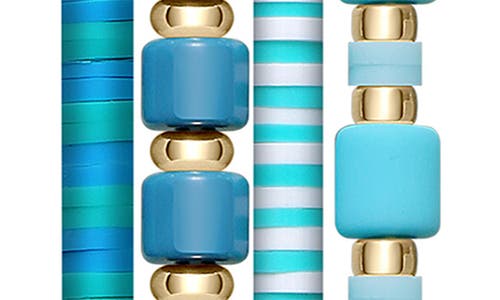 The Posh Tech Fling Beaded Apple Watch® Watchband In Blue