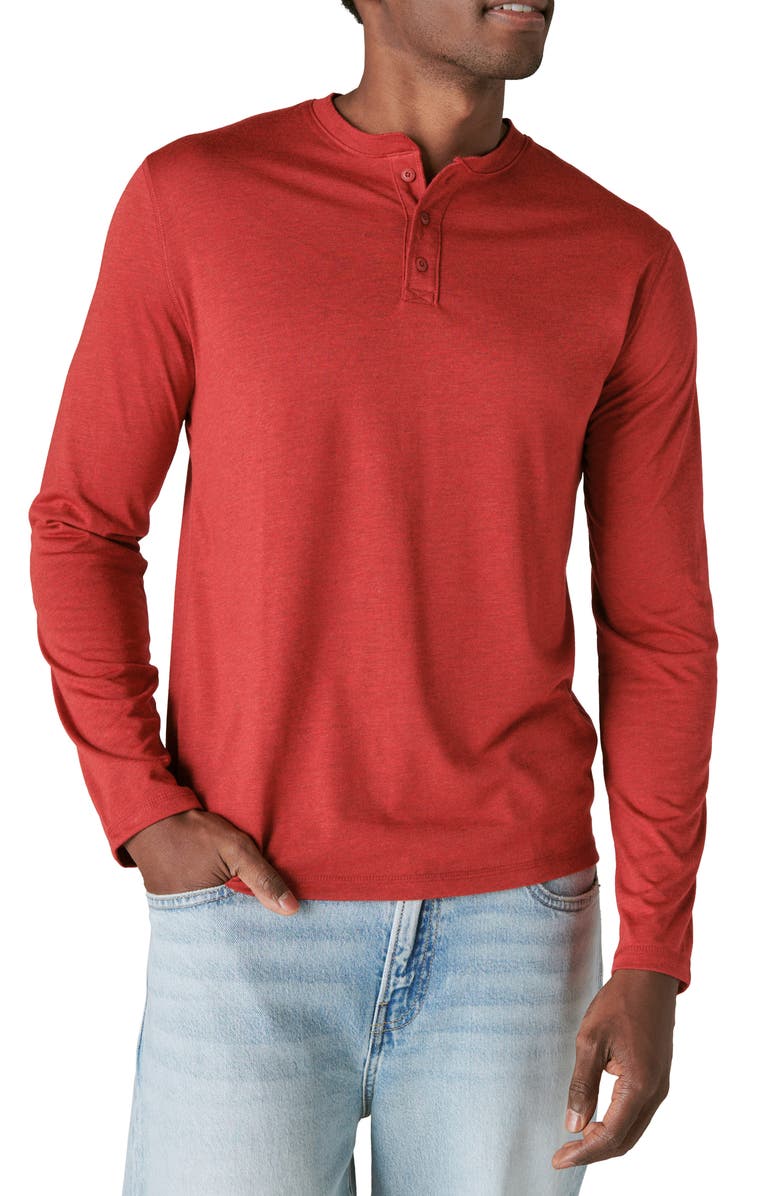 Lucky Brand Long Sleeve Henley Shirt, Main, color, 