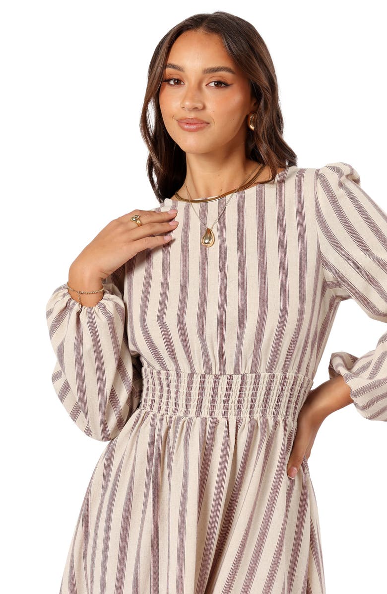Petal & Pup Jimi Stripe Long Sleeve Maxi Dress, Alternate, color,
