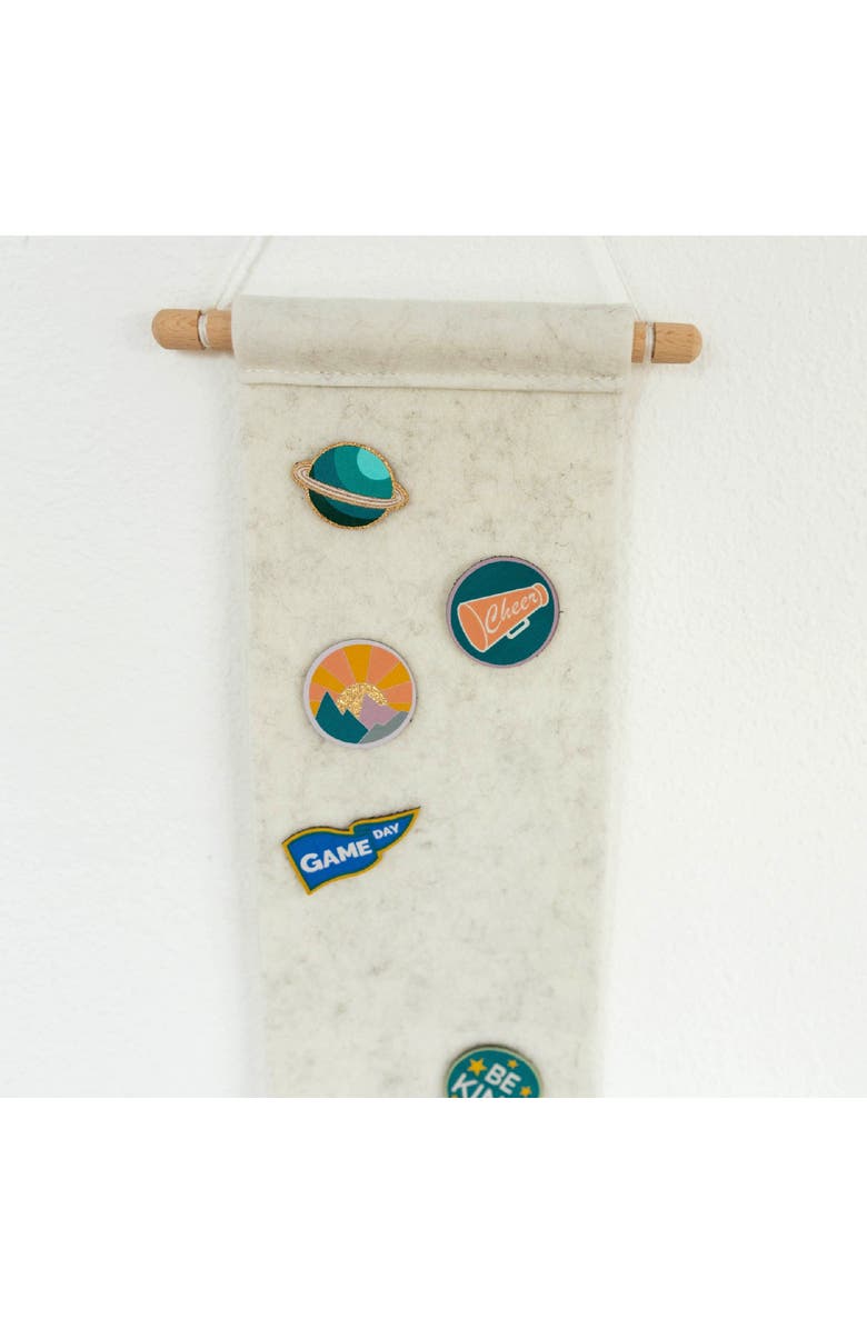 Parker Kids Co. Patch Banner, Alternate, color, White