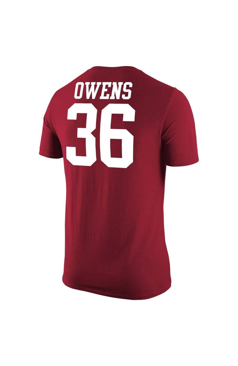 Jordan Brand Men's Jordan Brand Crimson Oklahoma Sooners Steve Owens Jersey T-Shirt, Alternate, color, Crimson