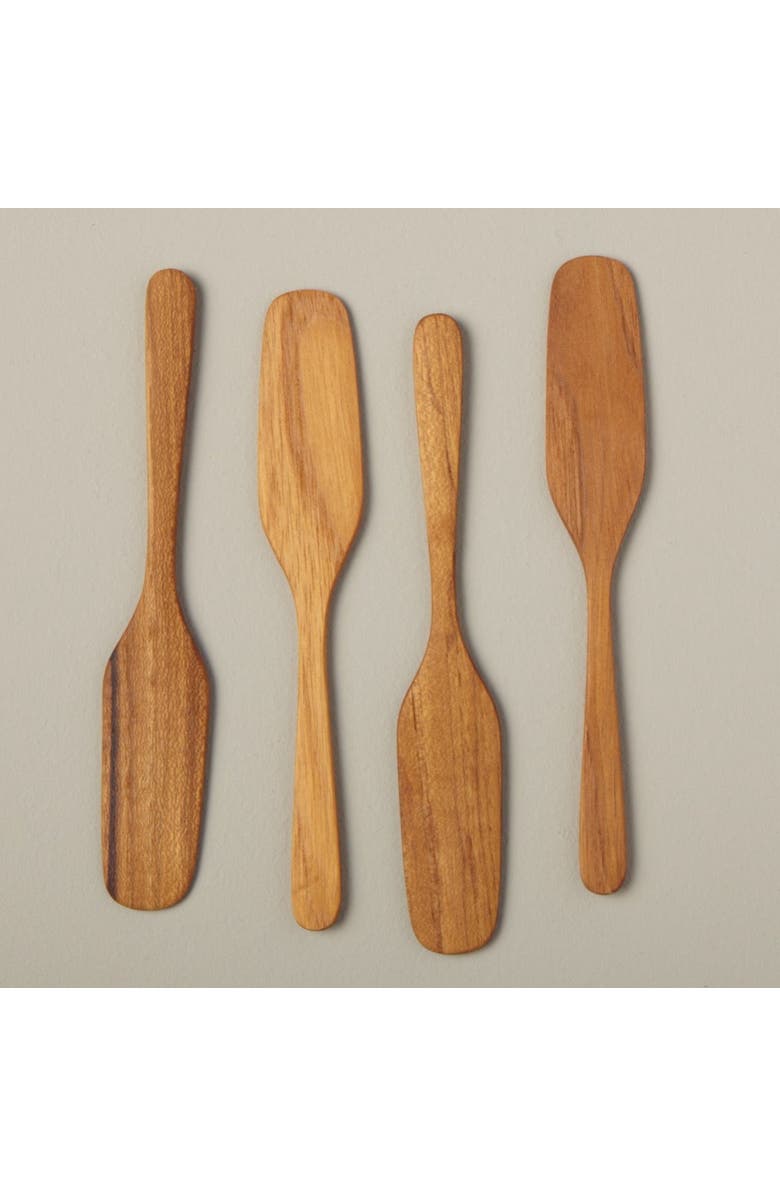 Be Home Teak Butter Knives - Set of 4, Alternate, color, Teak