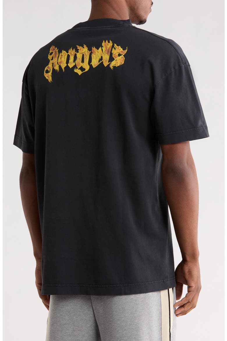 Logo Graphic Cotton T-Shirt, Alternate, color, BLACK GOLD