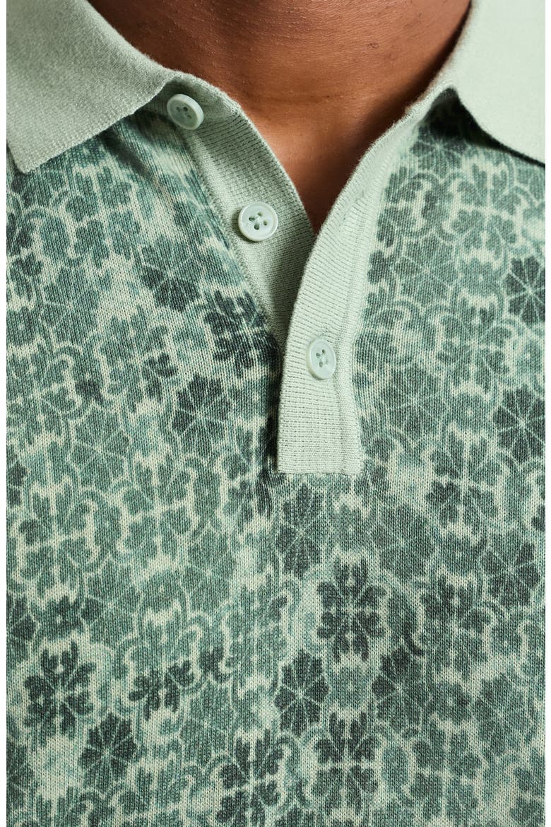 Johnny Collar Cotton Knit Polo, Alternate, color, SAGE