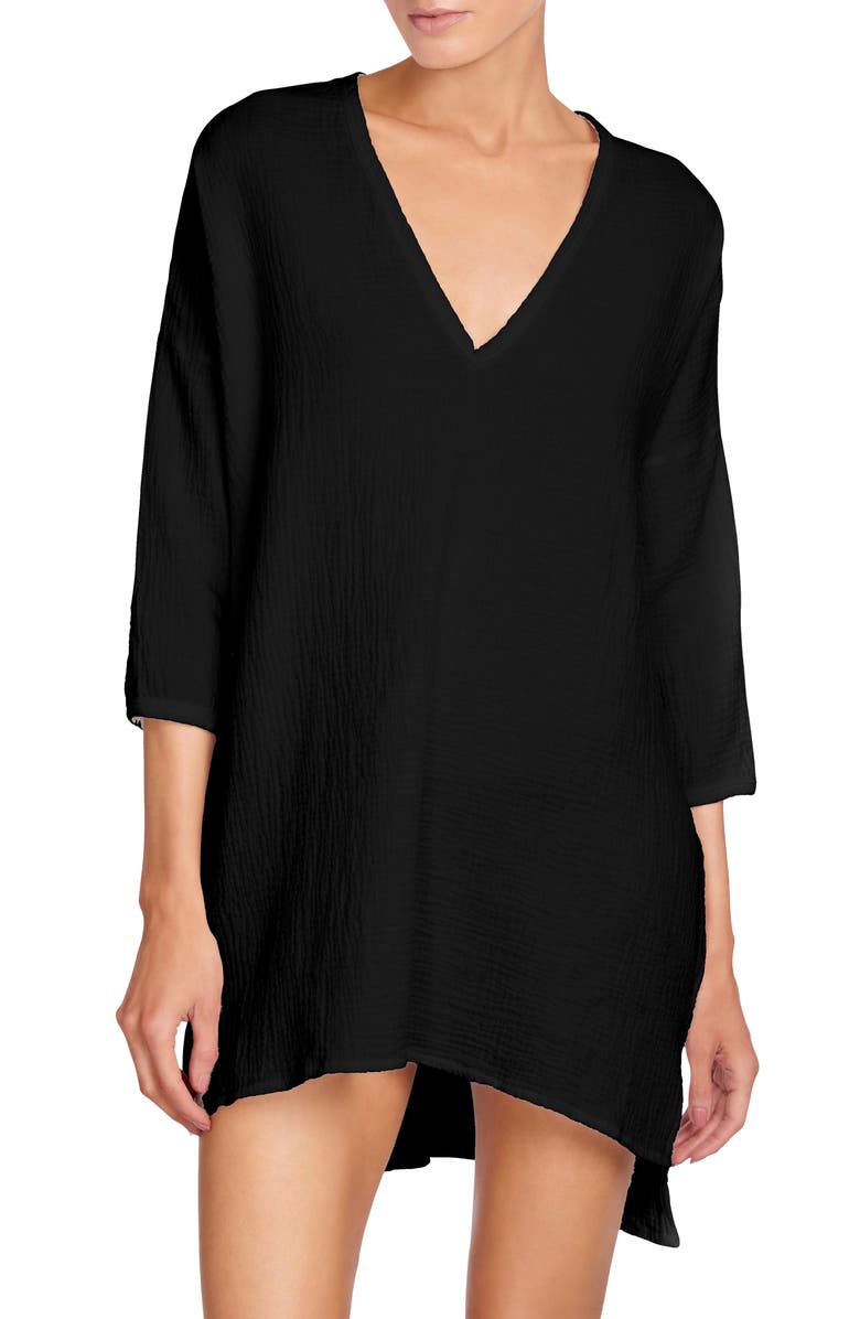 Robin Piccone Emily Cotton Cover-Up Tunic, Main, color, 