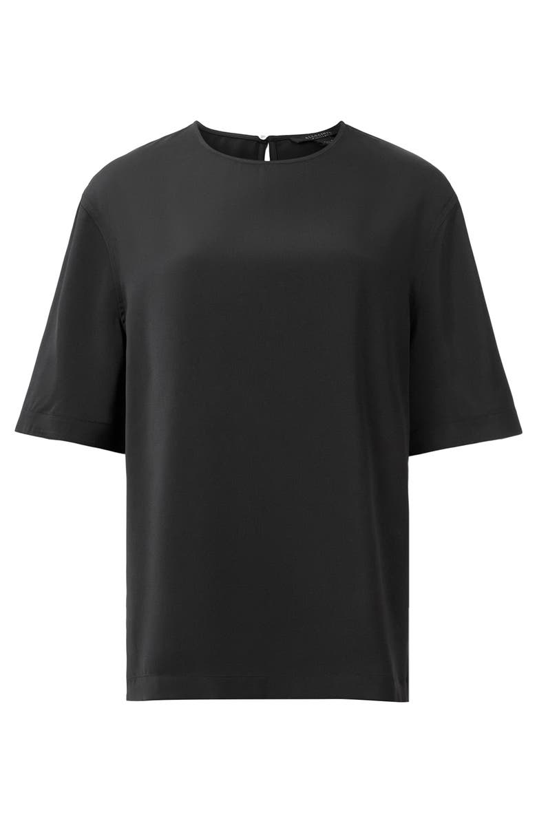 AllSaints Amelie Satin T-Shirt, Alternate, color,