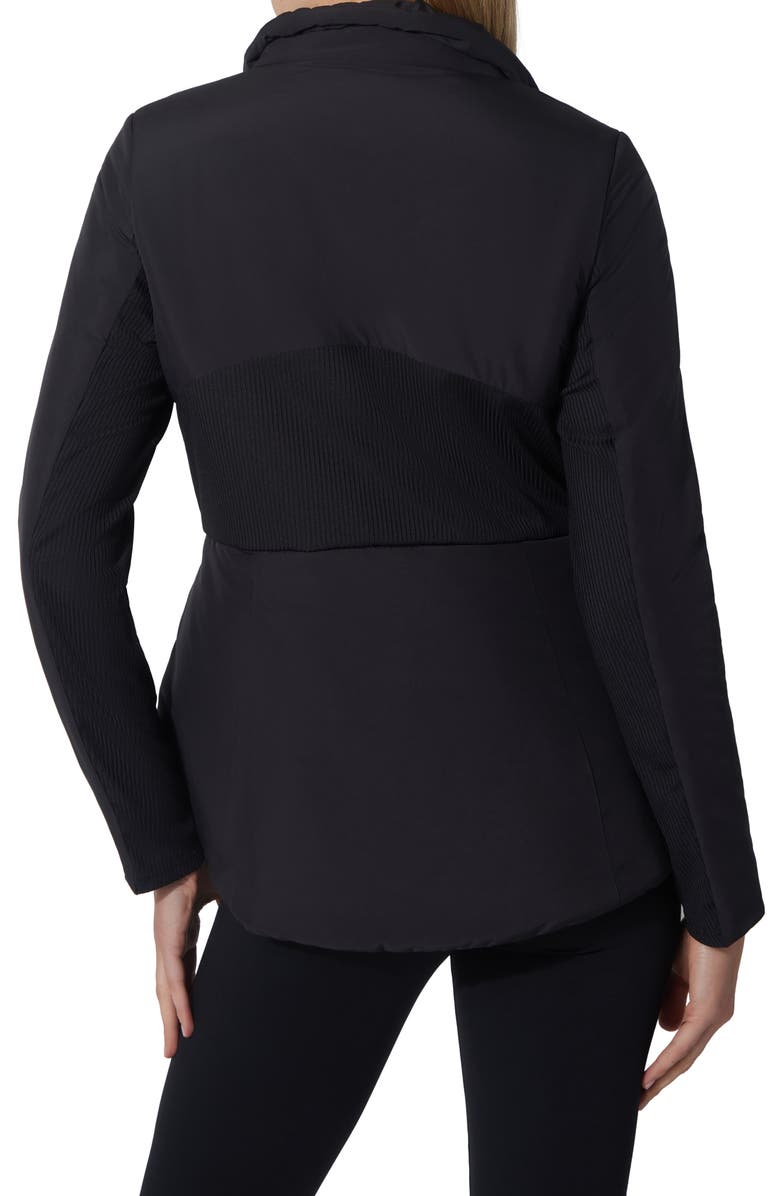 90 DEGREE BY REFLEX Winter Pilot Flare Puffer Jacket, Alternate, color, Black