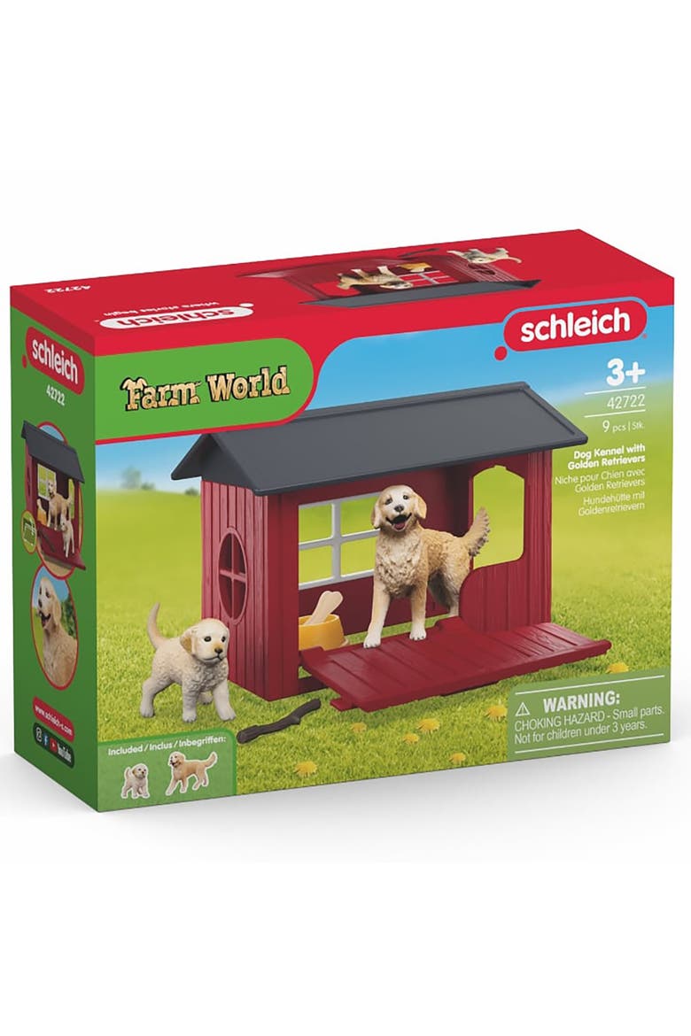 Farm World Dog Kennel 6 Piece Playset, Alternate, color, Multicolored