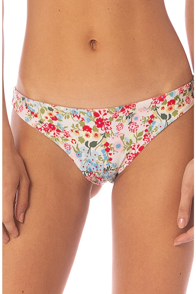 Love in Bloom Iconic Hipster Bikini Bottoms, Alternate, color, OPEN WHITE