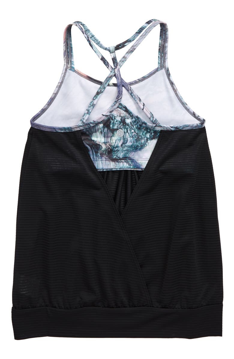 Zella Girl Layered Cross Back Tank, Alternate, color,
