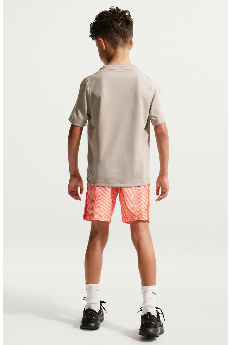 Kids' Dri-FIT Drawstring Shorts, Alternate, color, TURF ORANGE/ ORANGE/ WHITE