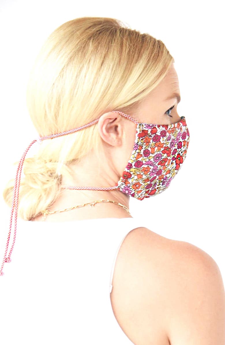 Ruby Grey Adult Cotton Face Mask, Alternate, color,