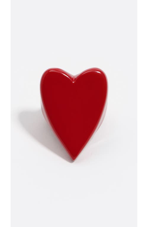 Bimba Y Lola Heart Ring In Red