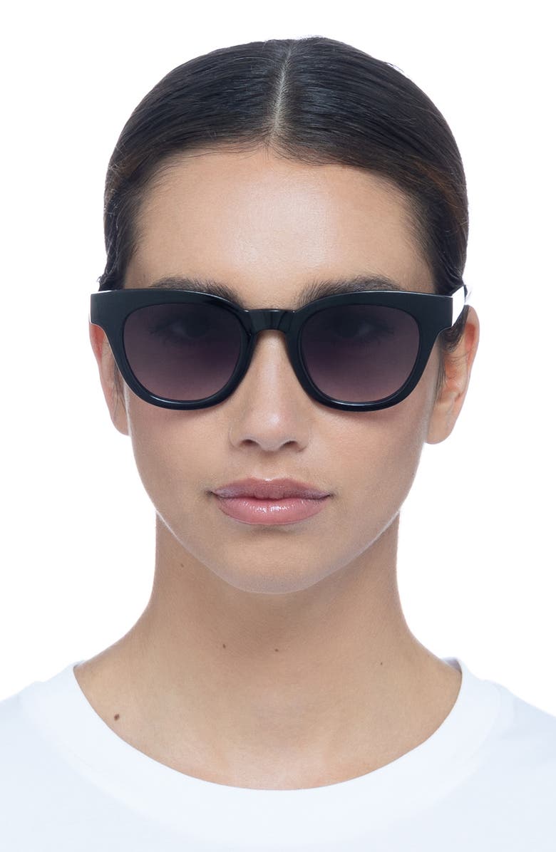 AIRE 50mm Dorado D-Frame Sunglasses, Alternate, color, Black