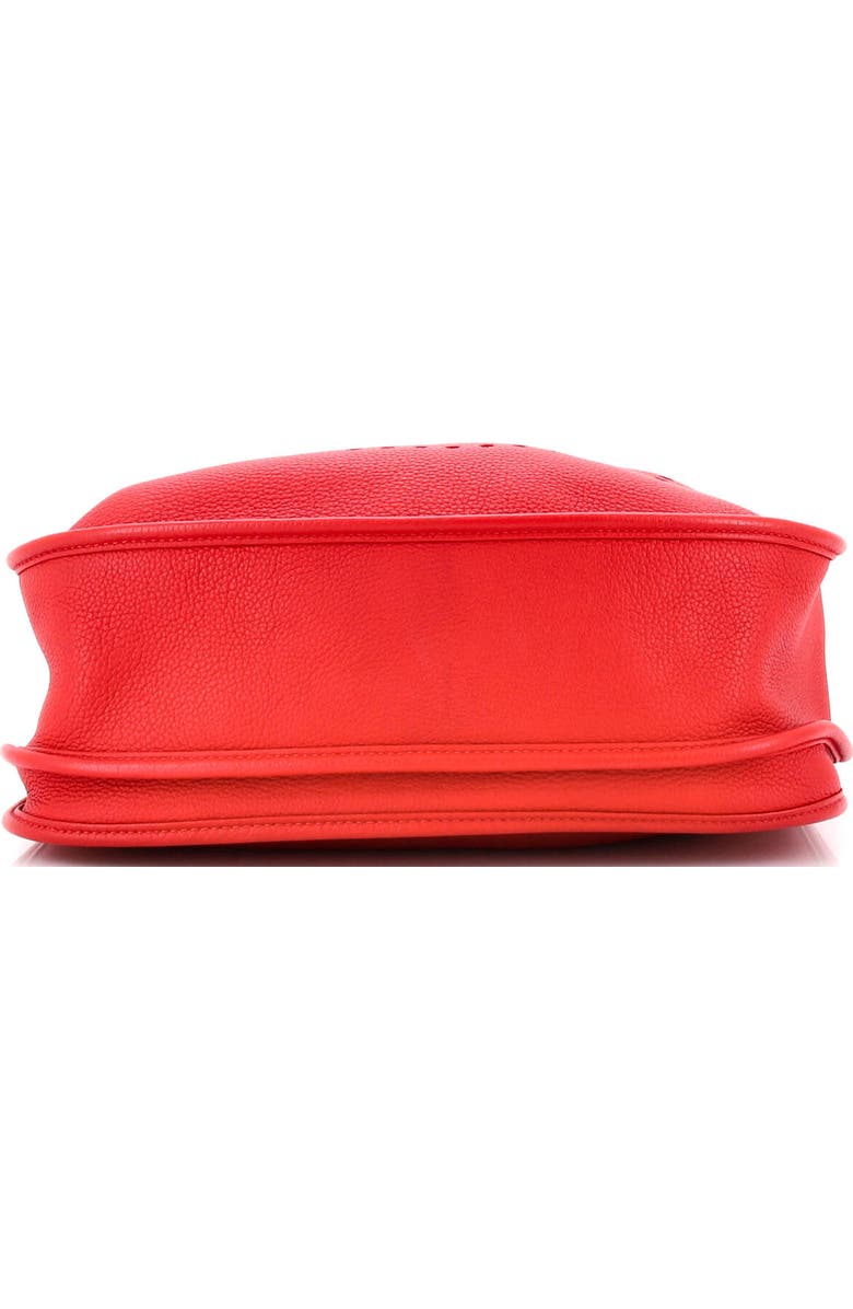 Pre-Owned Hermes Evelyne Bag Gen III Clemence GM, Alternate, color, Rouge Casaque