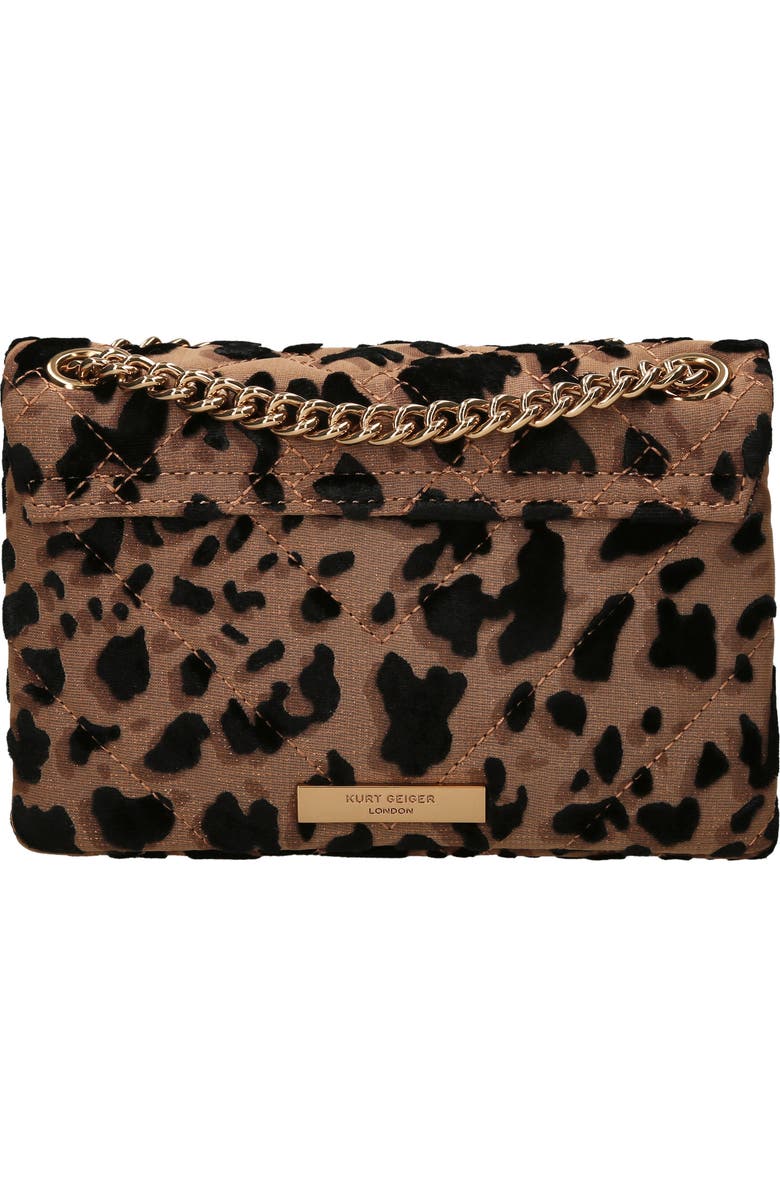 Kurt Geiger London Mini Kensington Leopard Print Convertible Crossbody Bag, Alternate, color,