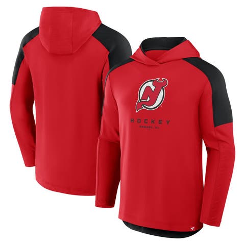 Men's Fanatics Red New Jersey Devils Meta Game Transitional Pullover Hoodie