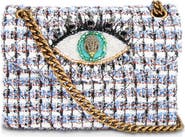 Kurt Geiger London Mini Kensington Eye Tweed Shoulder Bag