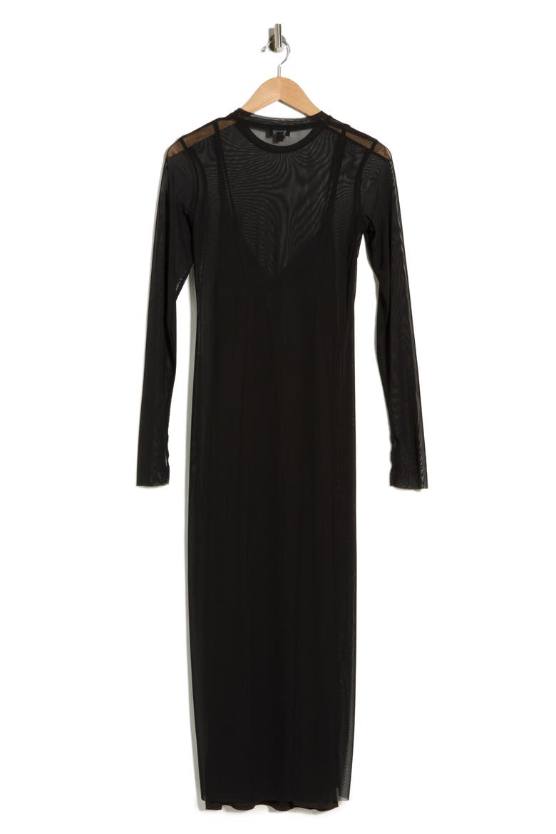 Ashland Midi Dress, Alternate, color, NOIR