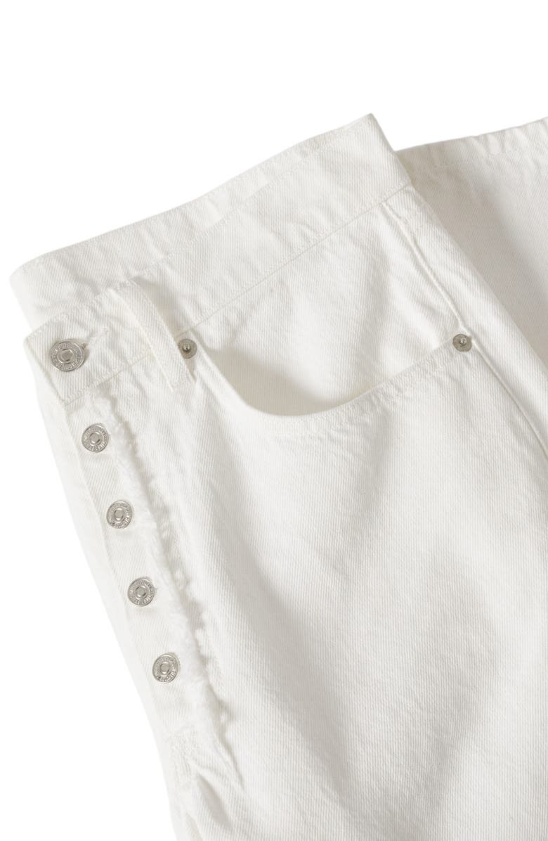 MANGO Straight Leg Button Fly Crop Jeans, Alternate, color, 