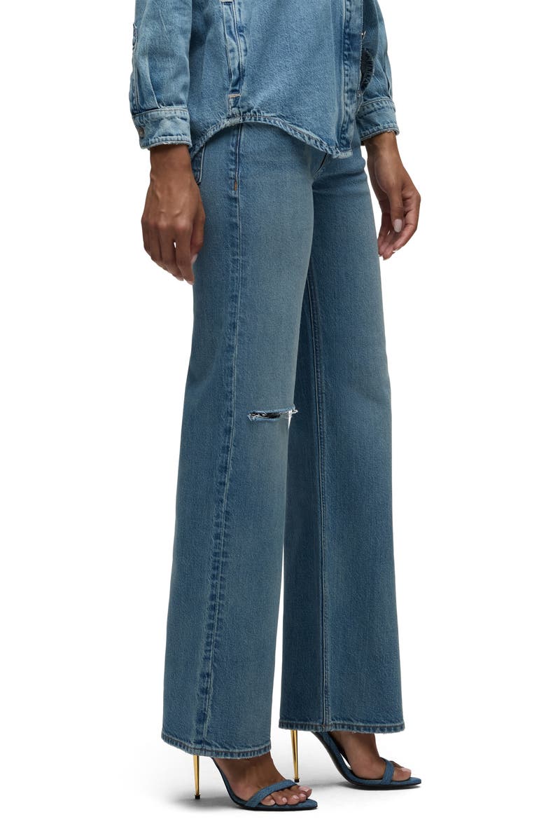 Hudson Jeans Kelli Ripped Low Rise Loose Straight Leg Jeans, Alternate, color, Synergy