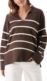 Ripe Maternity Scout Stripe Maternity/Nursing Knit Sweater