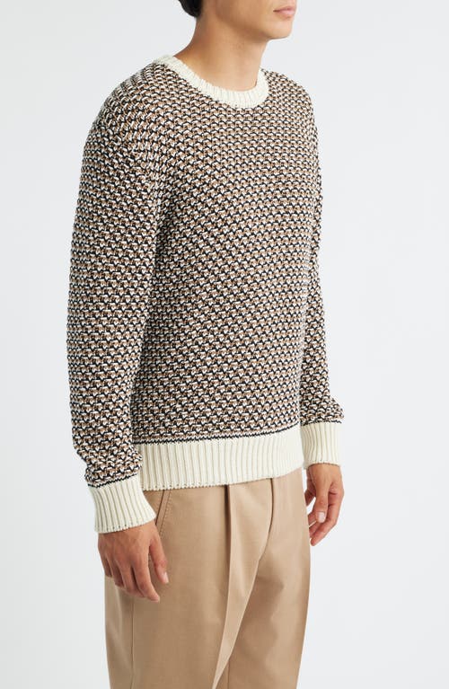 Hugo Boss Boss Imauro Cotton Sweater In Brown
