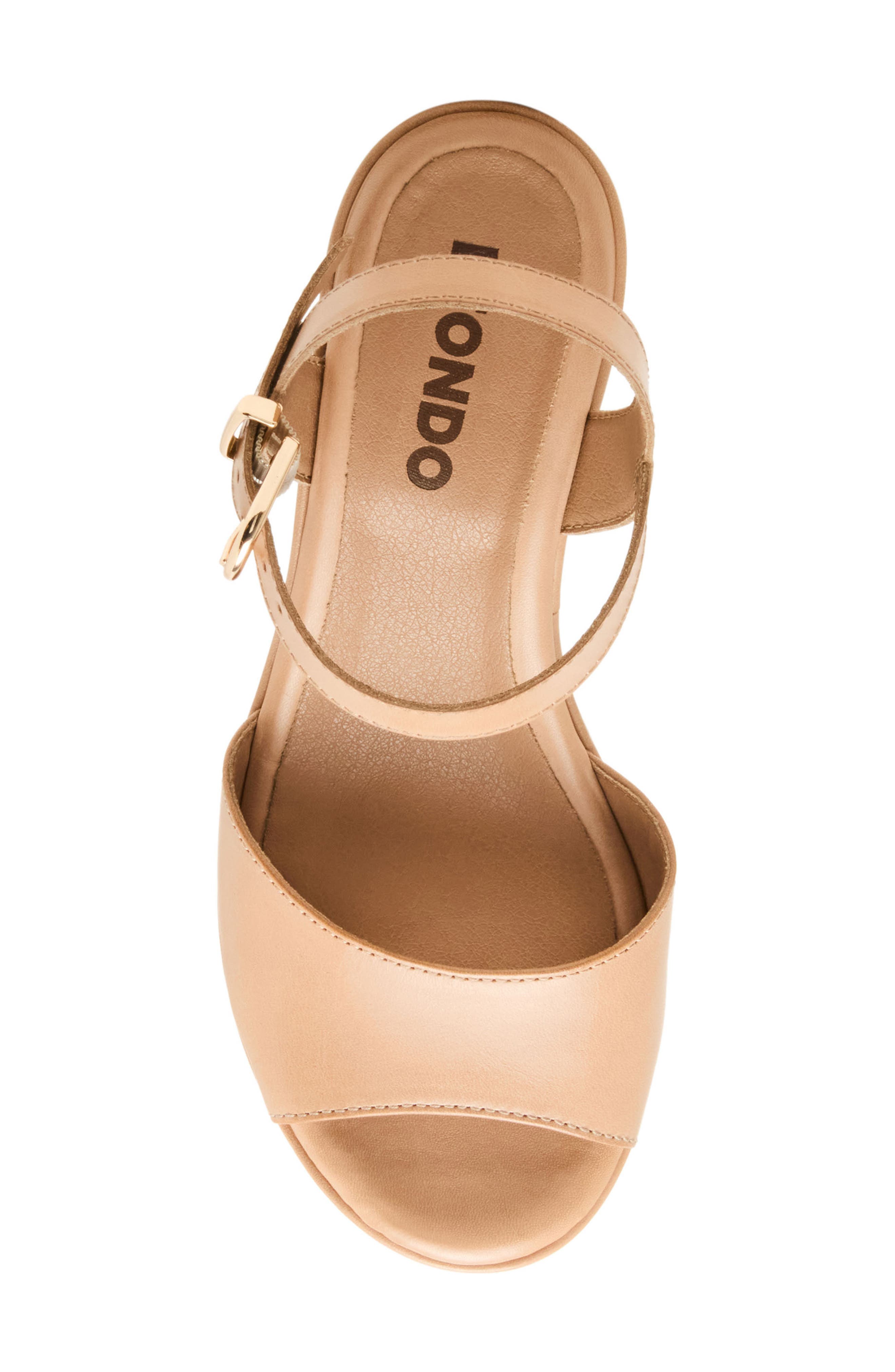 Mika Ankle Strap Pump, Alternate, color, ALMOND LEATHER