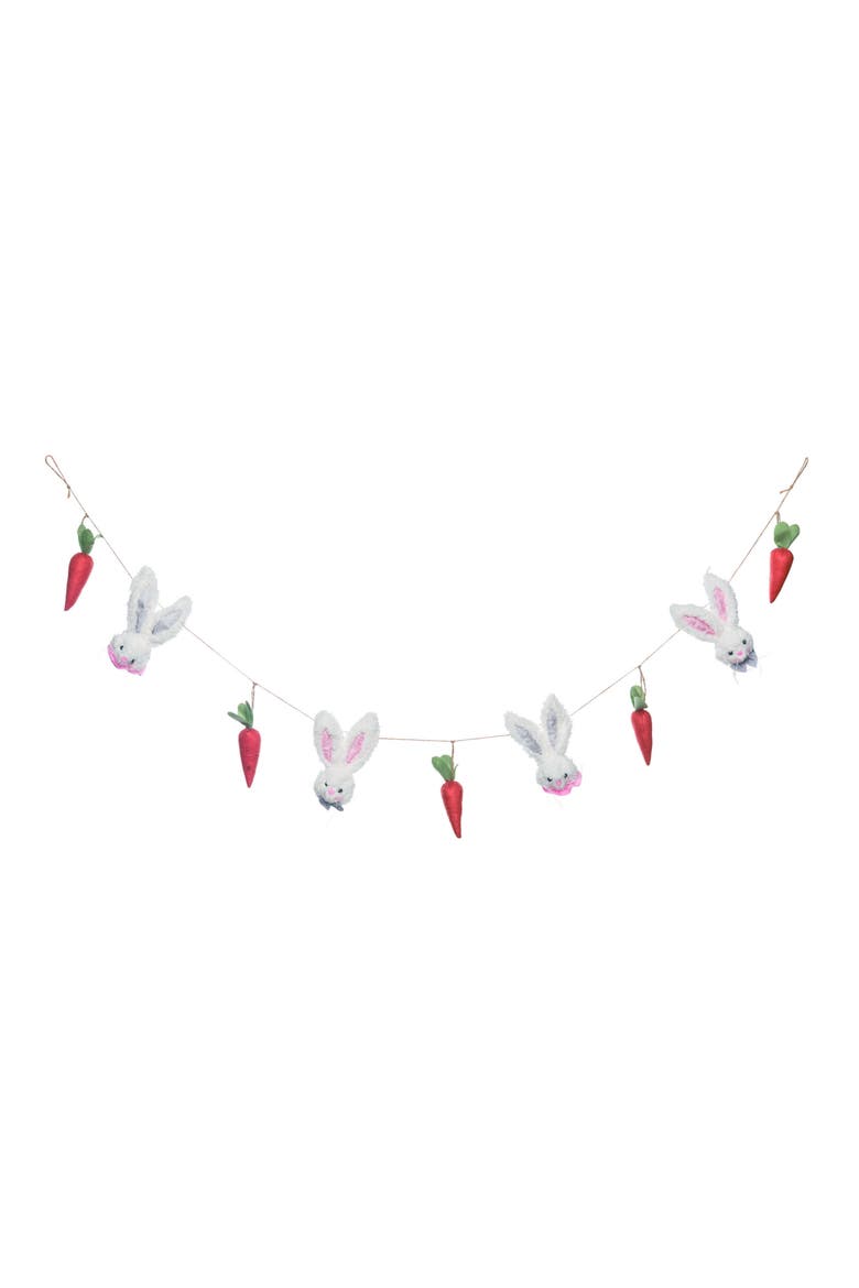 72 in Multicolor Easter PGarland Perfect for Easter Decor Banners and Garlands Made of Durable Polyester, Main, color, White