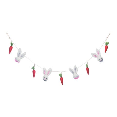 72 in Multicolor Easter PGarland Perfect for Easter Decor Banners and Garlands Made of Durable Polyester