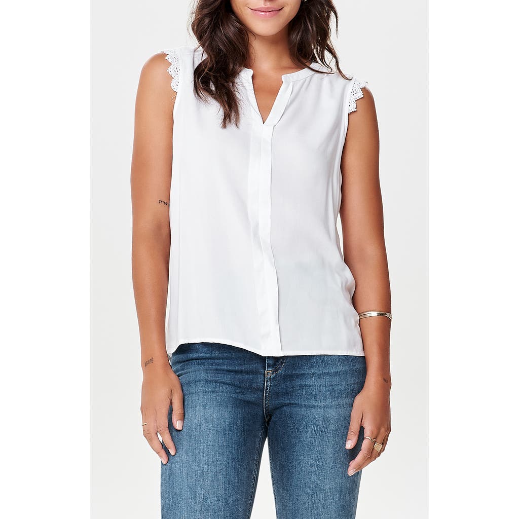 Only Onlkimmi Sleeveless Top In White