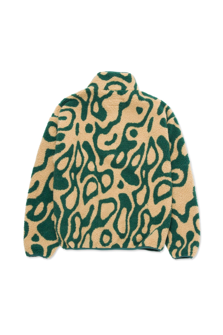 Yellowstone Geysers Trail High Pile Fleece Pullover, Alternate, color, Green