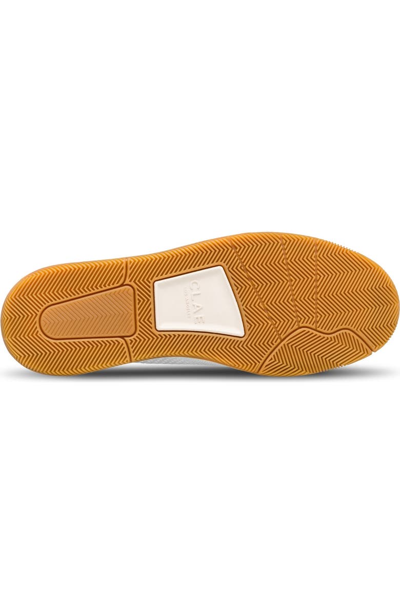 CLAE Malone Knit Low Top Sneaker, Alternate, color, White/ Black