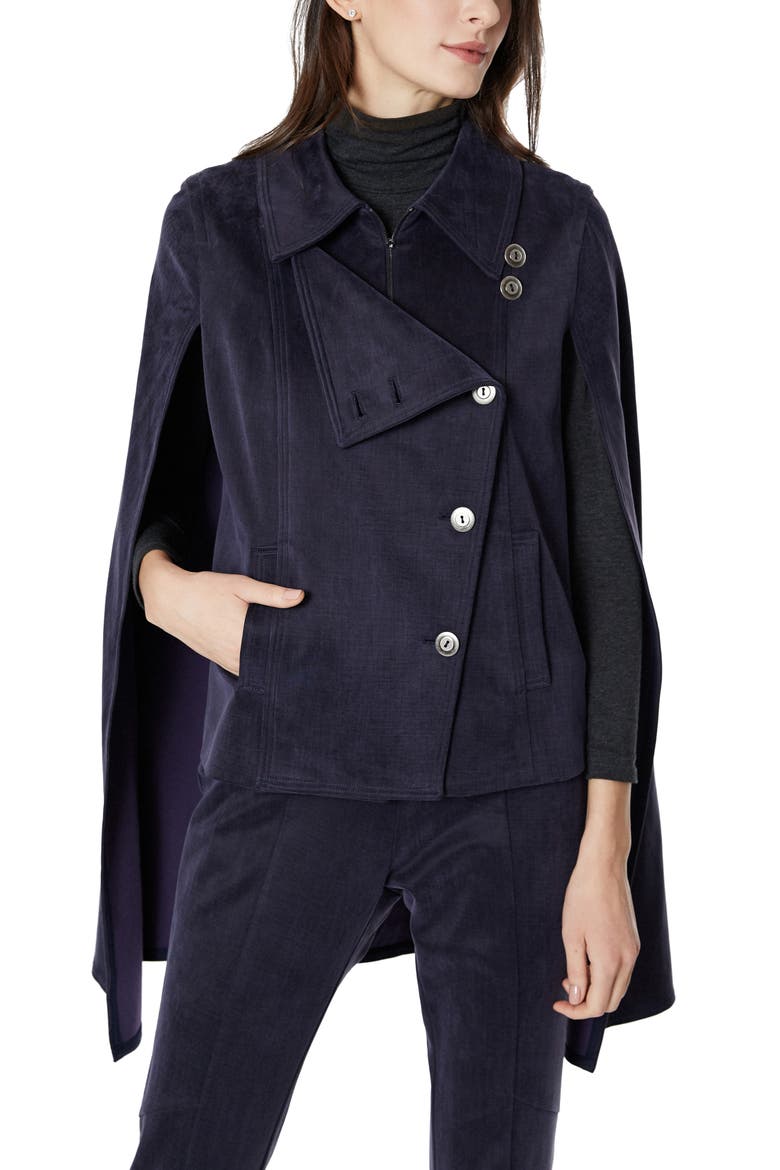 Georgina Maternity Cape Jacket, Main, color, PRATO BLUE