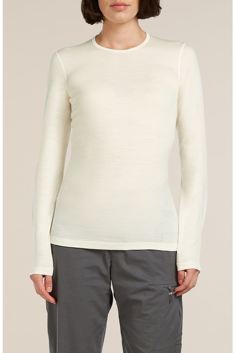 Oasis Long Sleeve Merino Wool Top, Main, color, UNDYED