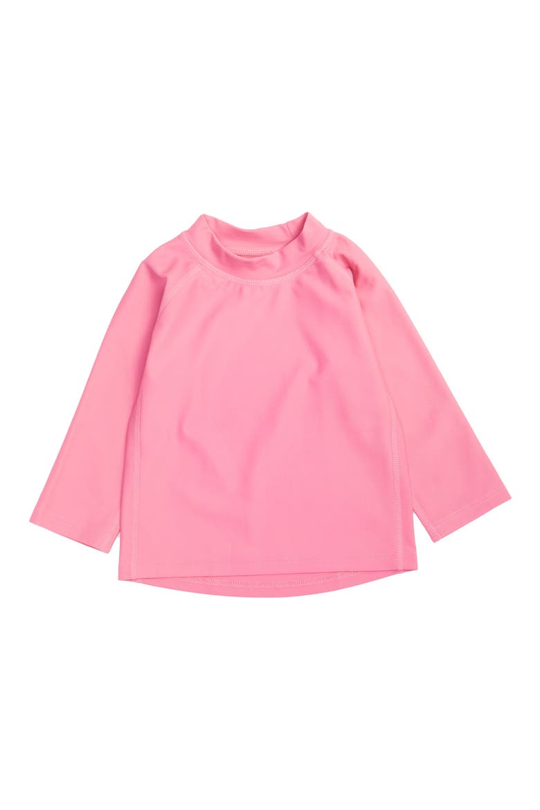 Long Sleeve Rash Guard, UPF 50+ Swim Shirt, Main, color, PINK