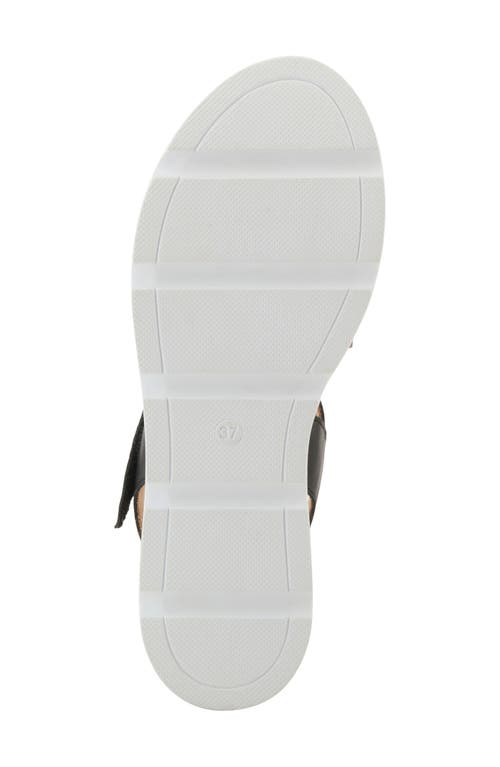 Spring Step Acey Wedge Platform Sandal In Black Multi