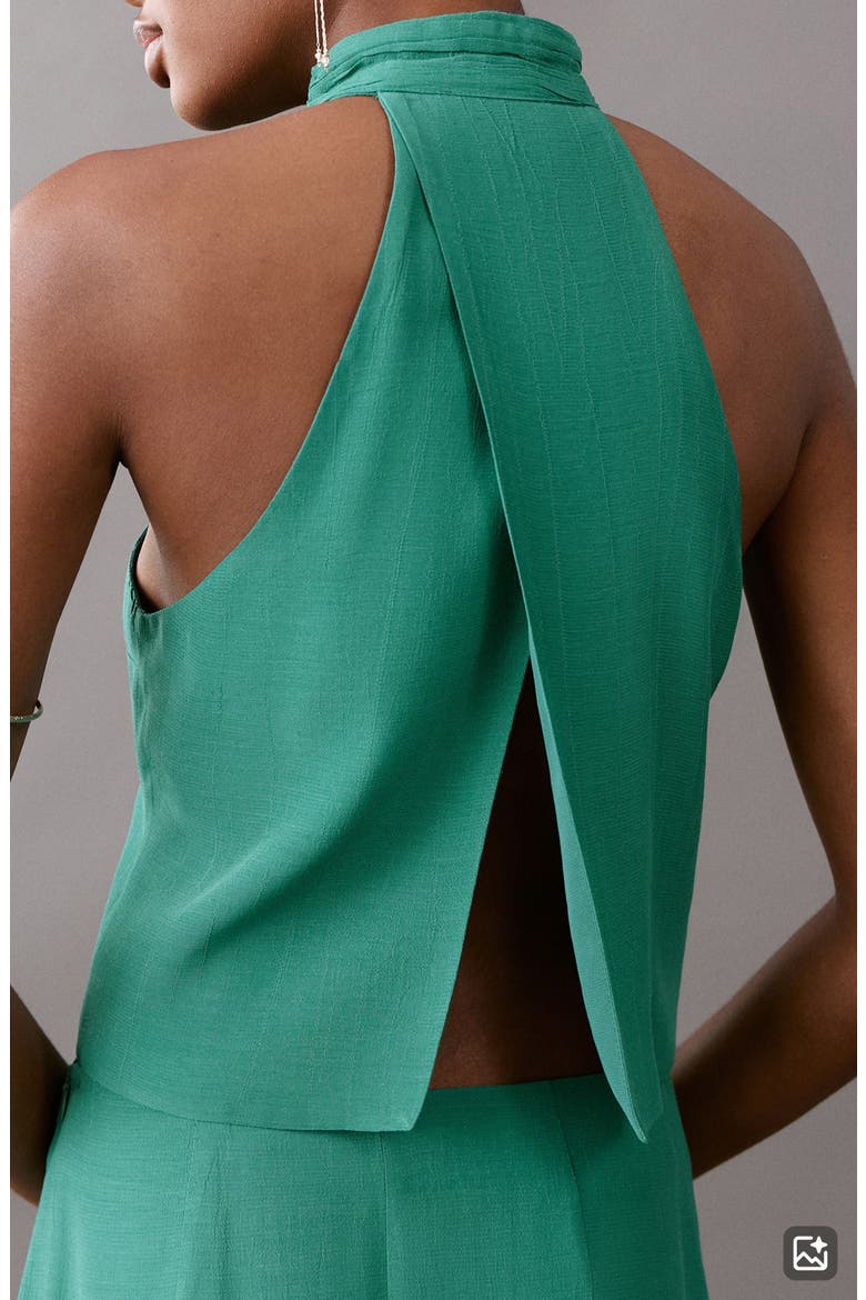 Open Back Sleeveless Top, Alternate, color, GREEN