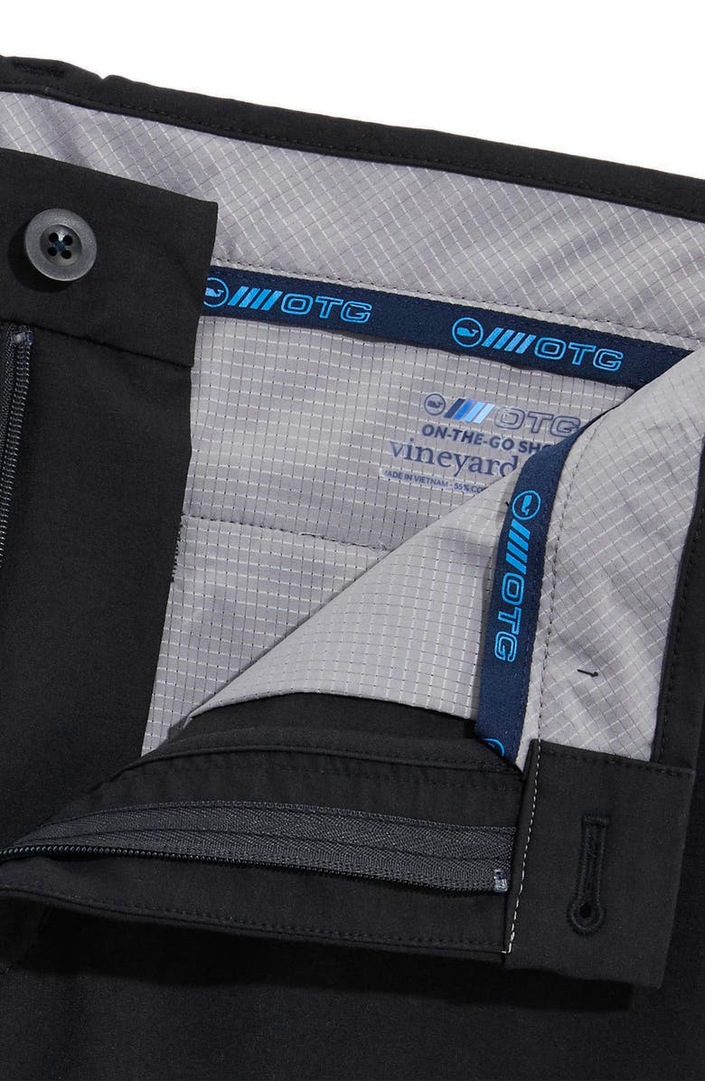 vineyard vines On-The-Go Water Repellent Shorts, Alternate, color, Jet Black