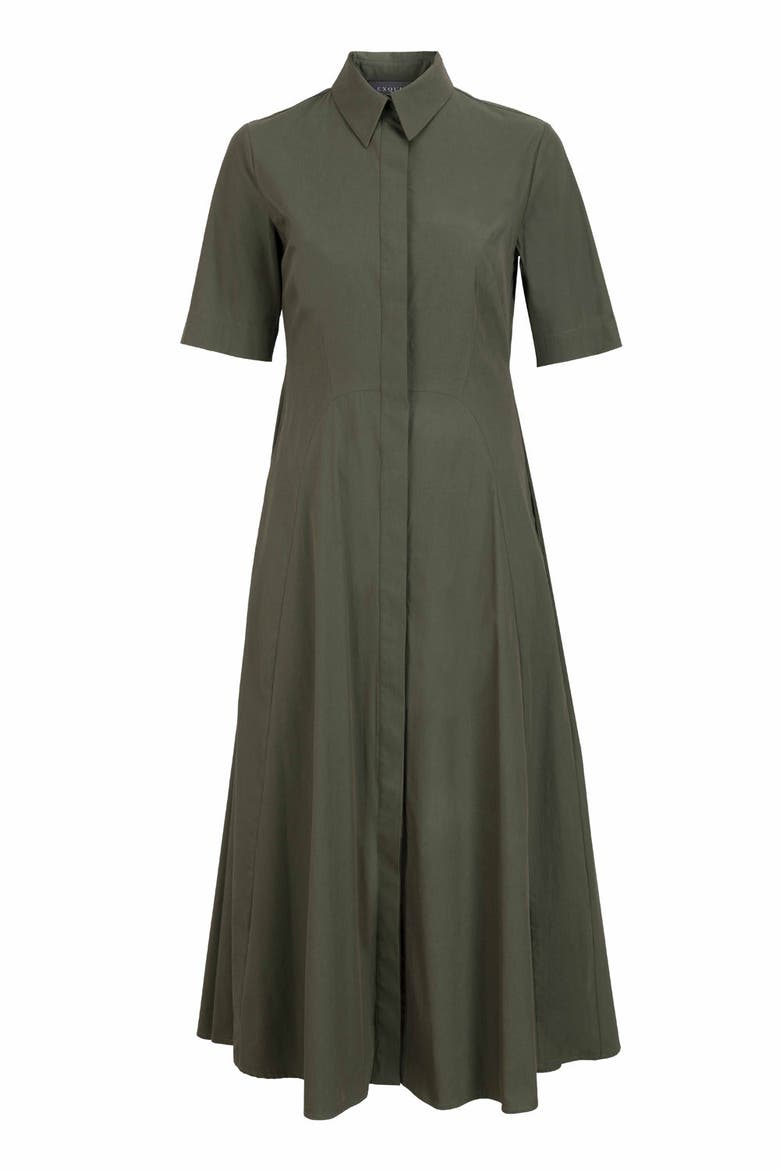 Rylie Midi Dress, Alternate, color, KHAKI