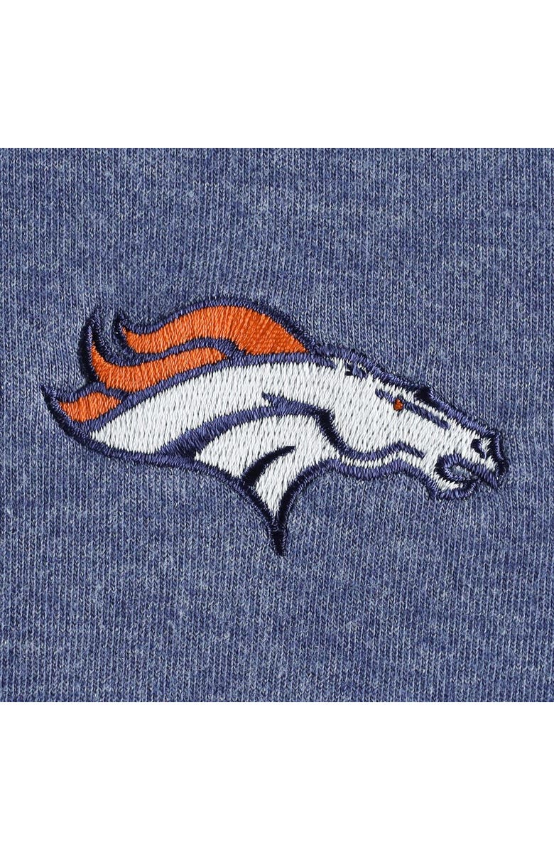 Tommy Bahama Women's Tommy Bahama Heathered Navy Denver Broncos Sport Sun Fade Full-Zip Sweatshirt, Alternate, color, Heather Navy